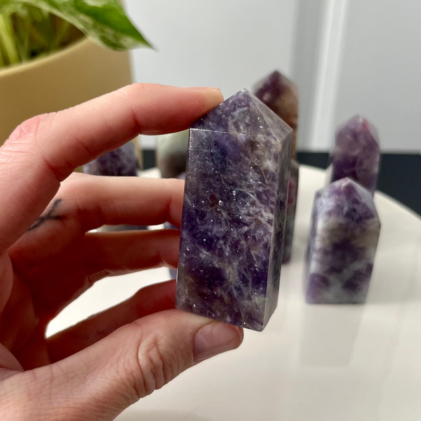 Unicorn Stone Four Sided Tower