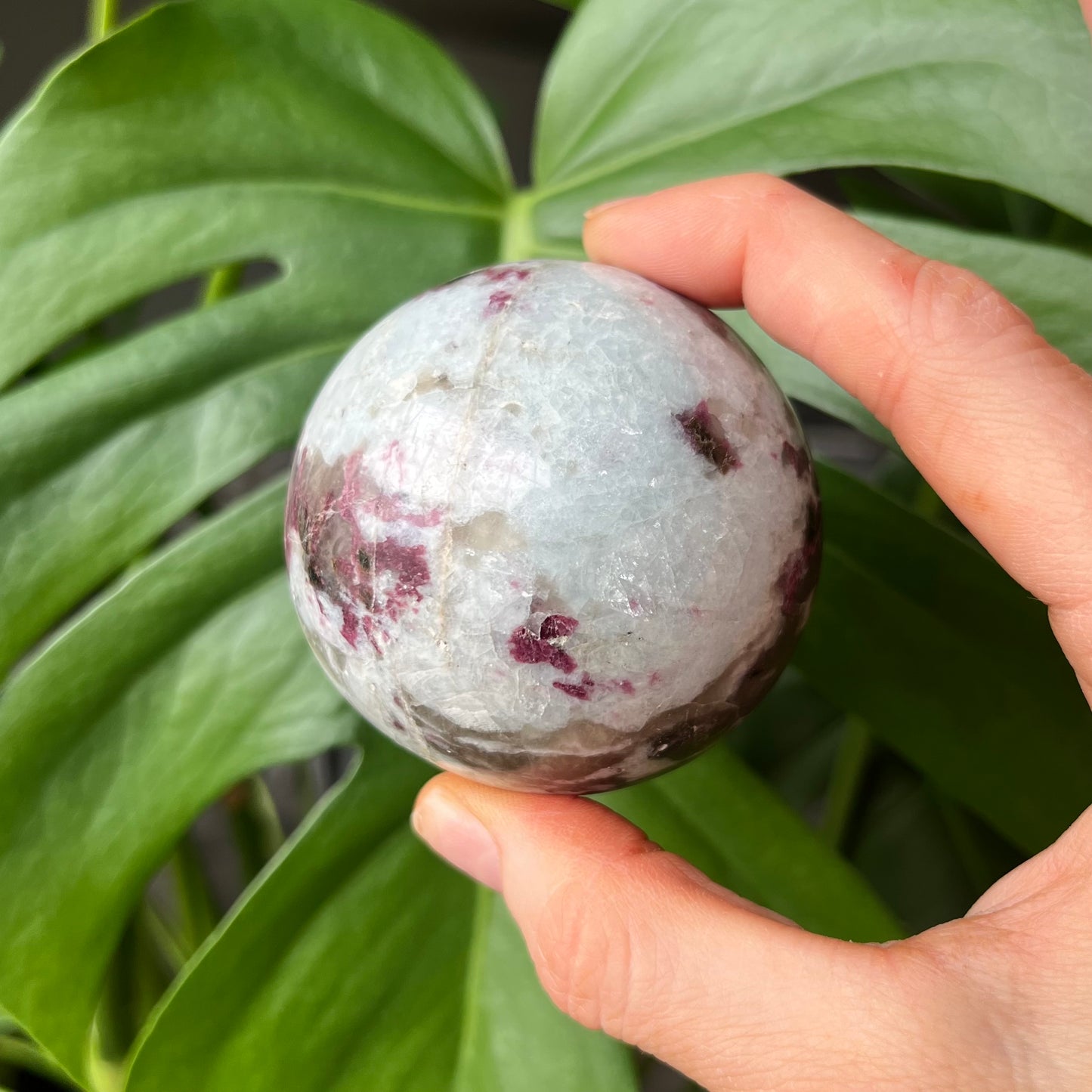 Plum Tourmaline Sphere