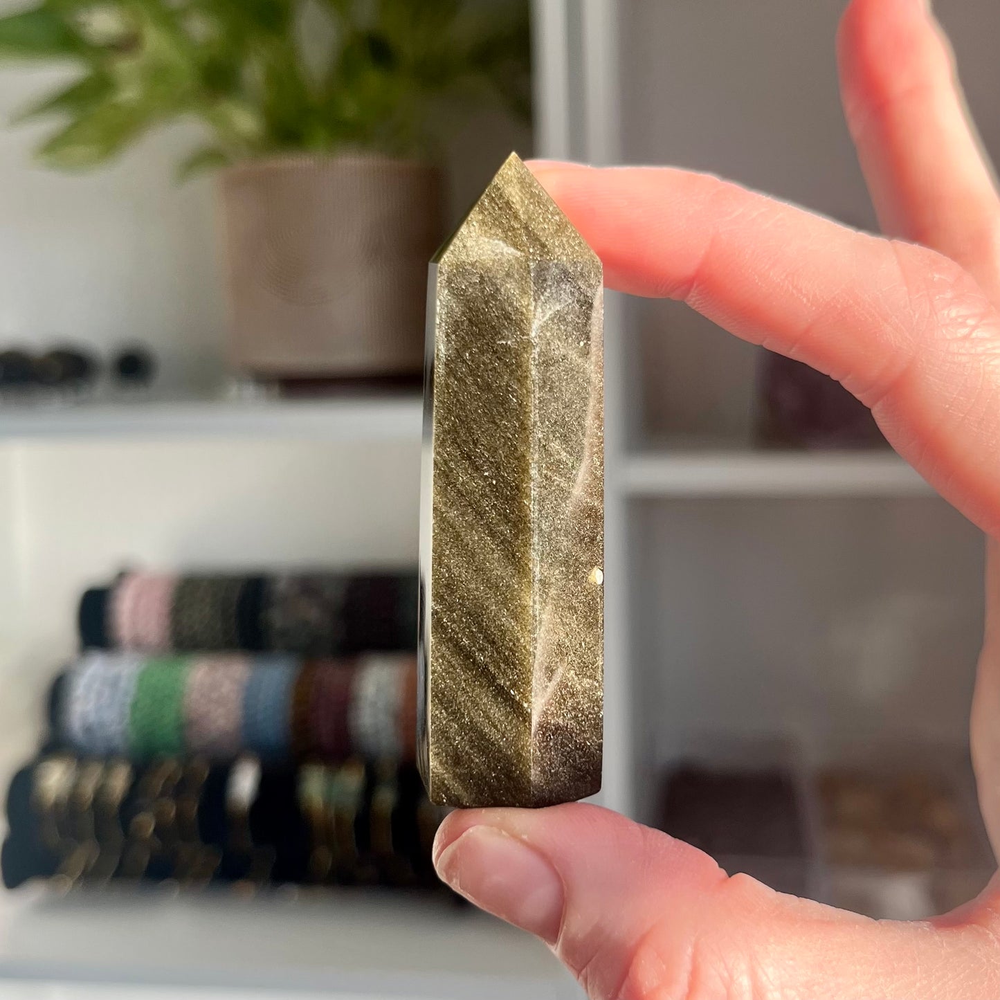 Gold Sheen Obsidian Tower
