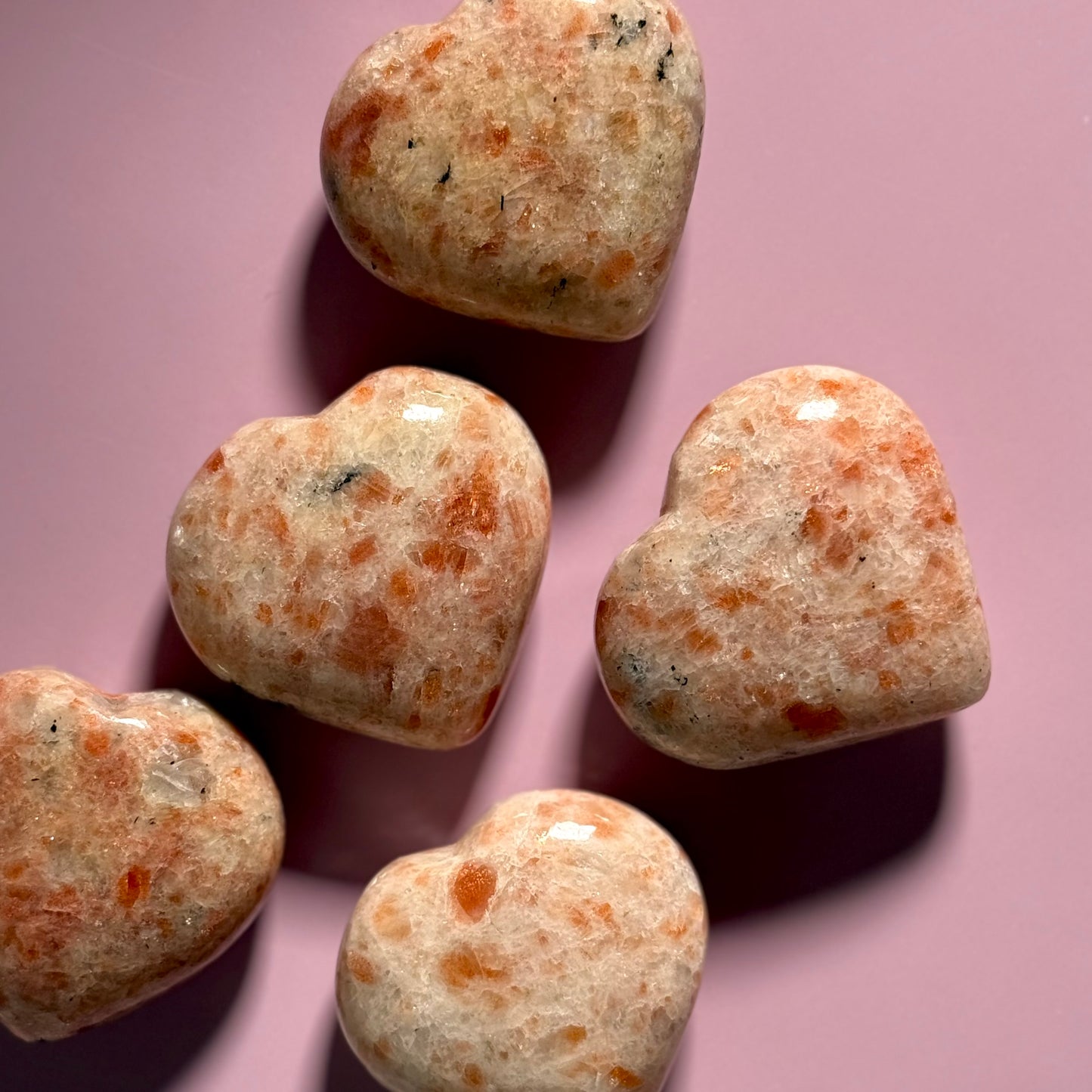 Large Sunstone Heart