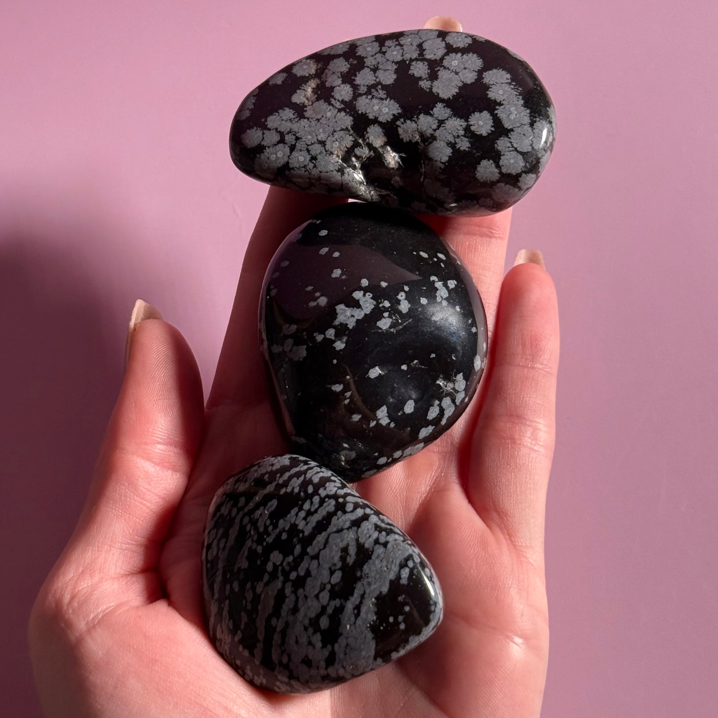 Snowflake Obsidian Large Tumble