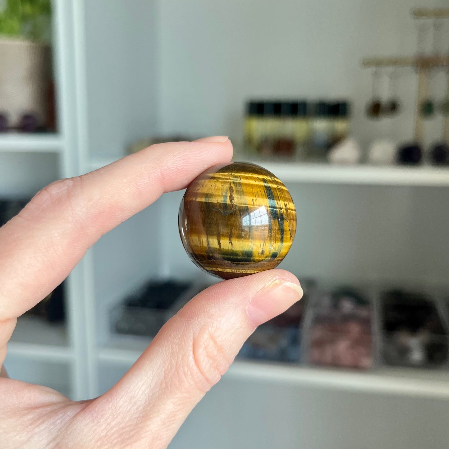 Tiger Eye Small Sphere Natural Crystal