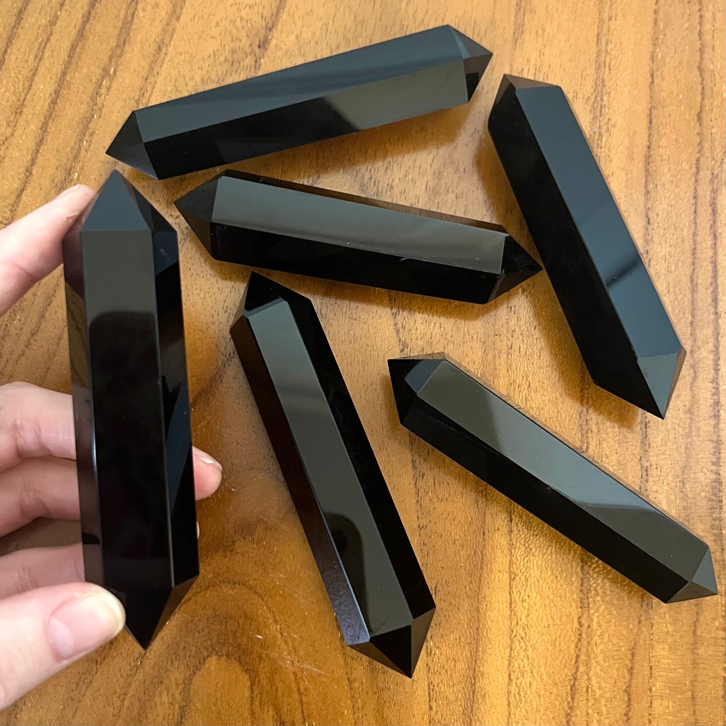 Black Obsidian Double Terminated Point