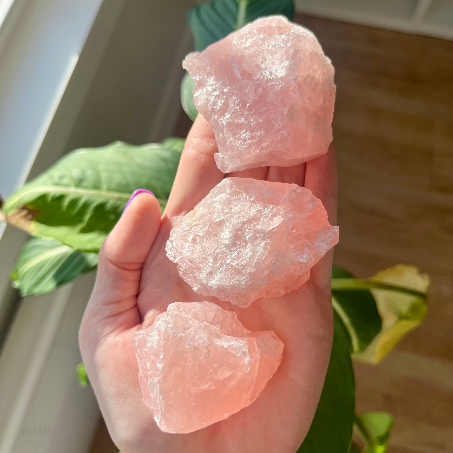 Raw Rose Quartz Crystal