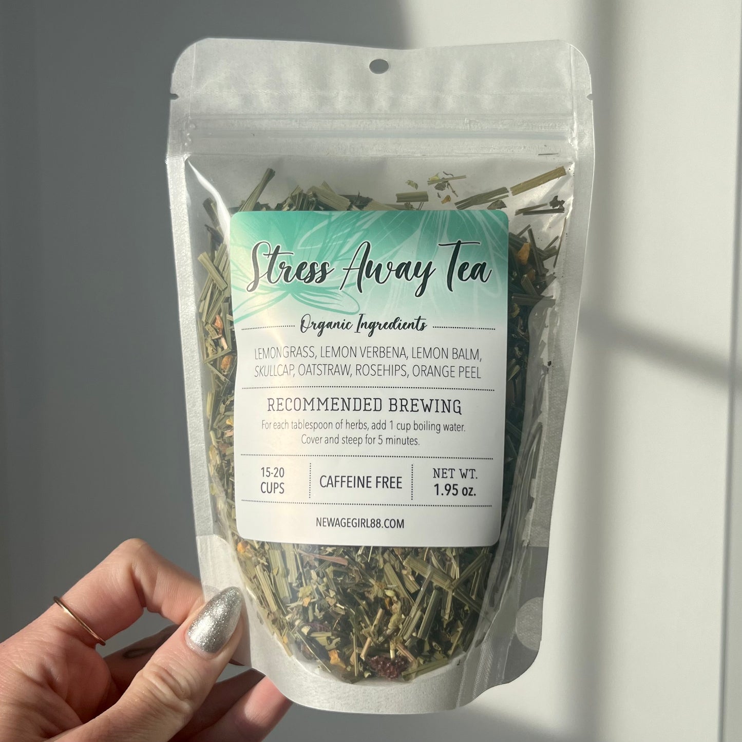 Natural Organic Caffeine Free Stress Away Tea