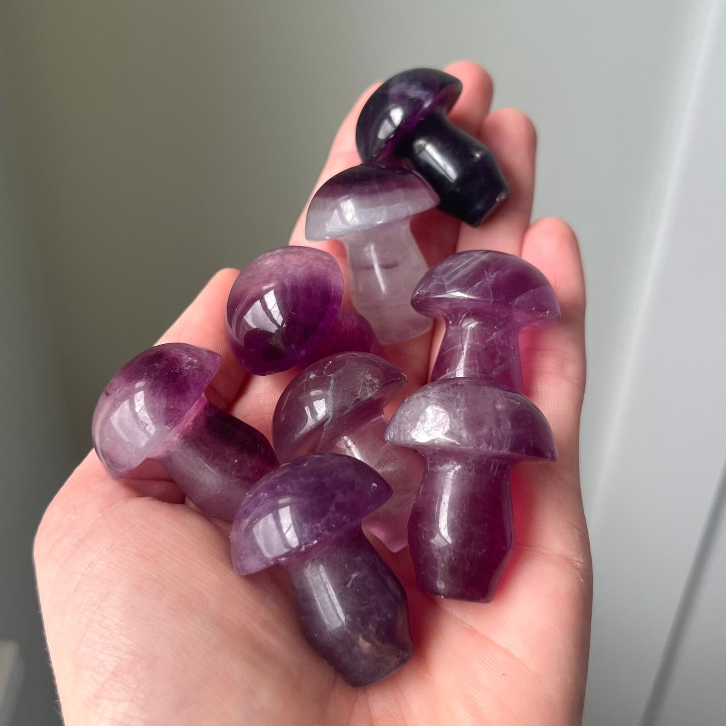 Magenta Fluorite Large Mushroom