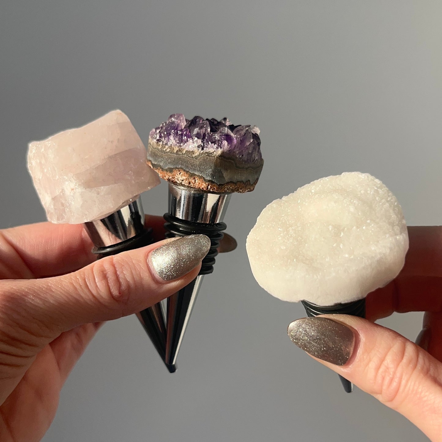 Natural Crystal Wine Stoppers