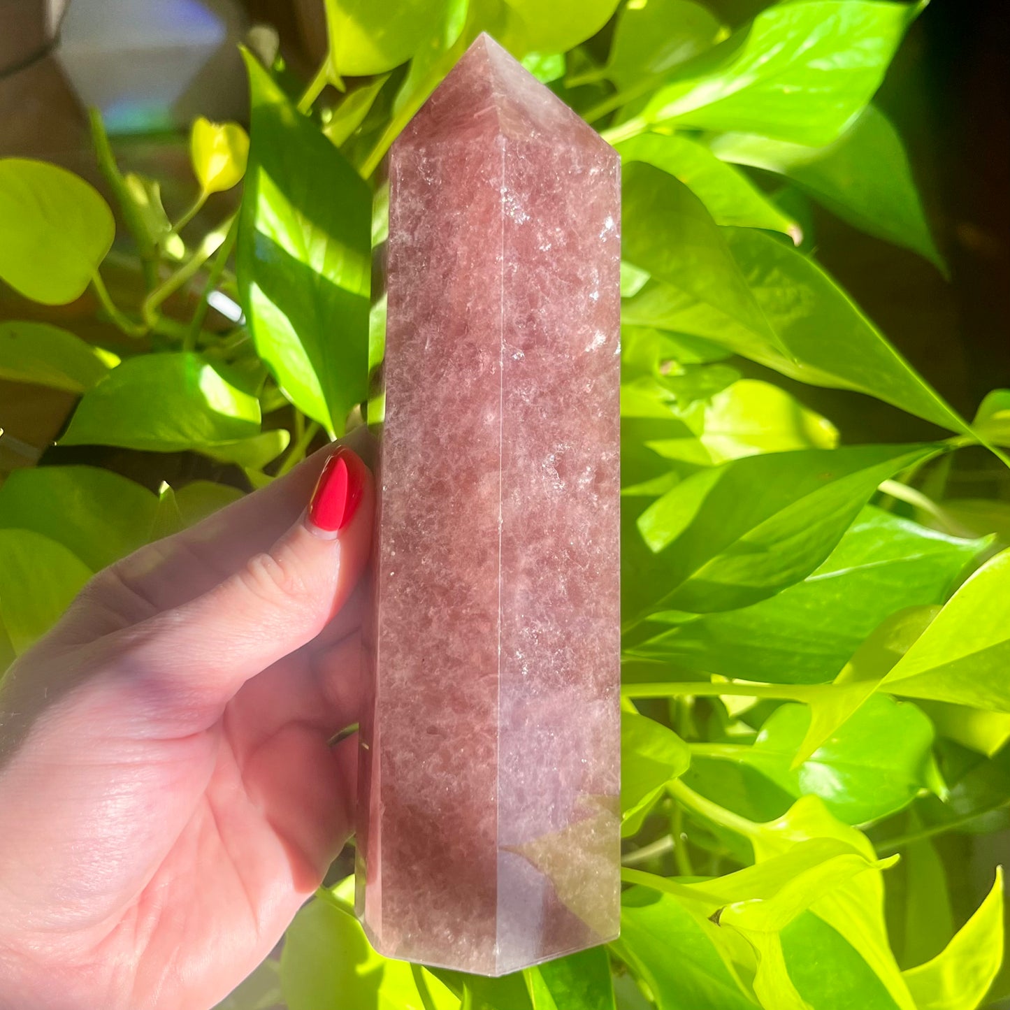 Strawberry Quartz Large Tower