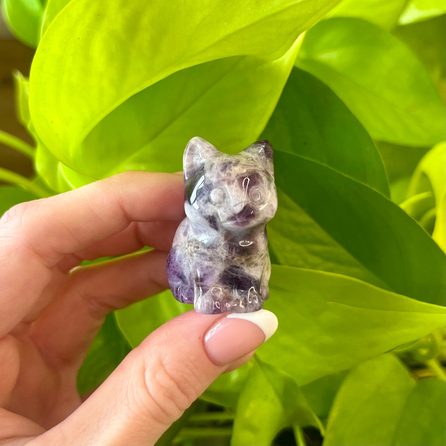 Crystal Kitty Carving