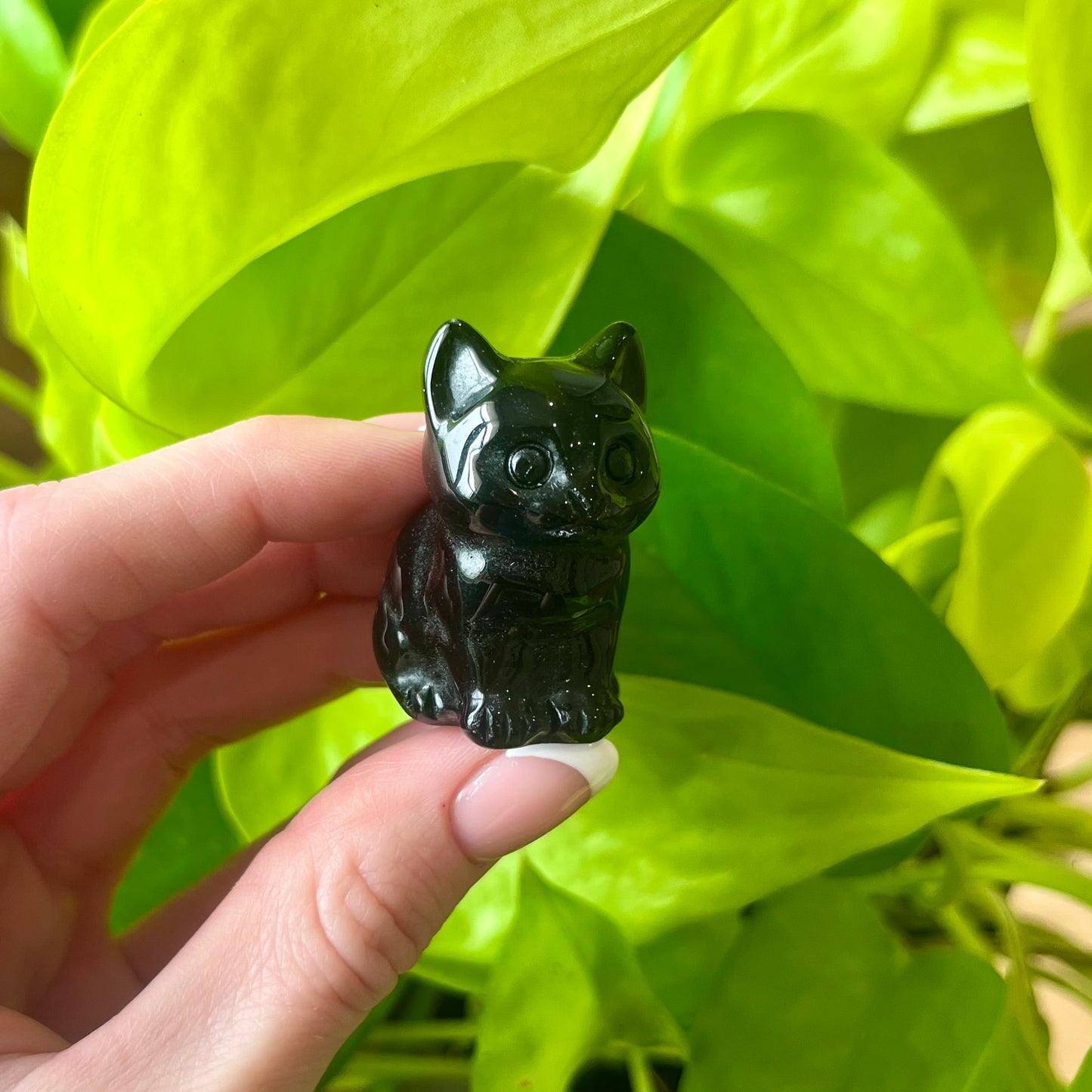 Crystal Kitty Carving