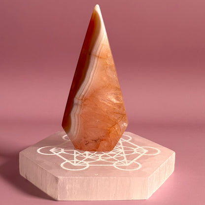 Carnelian Mixed Agate Arrow Head