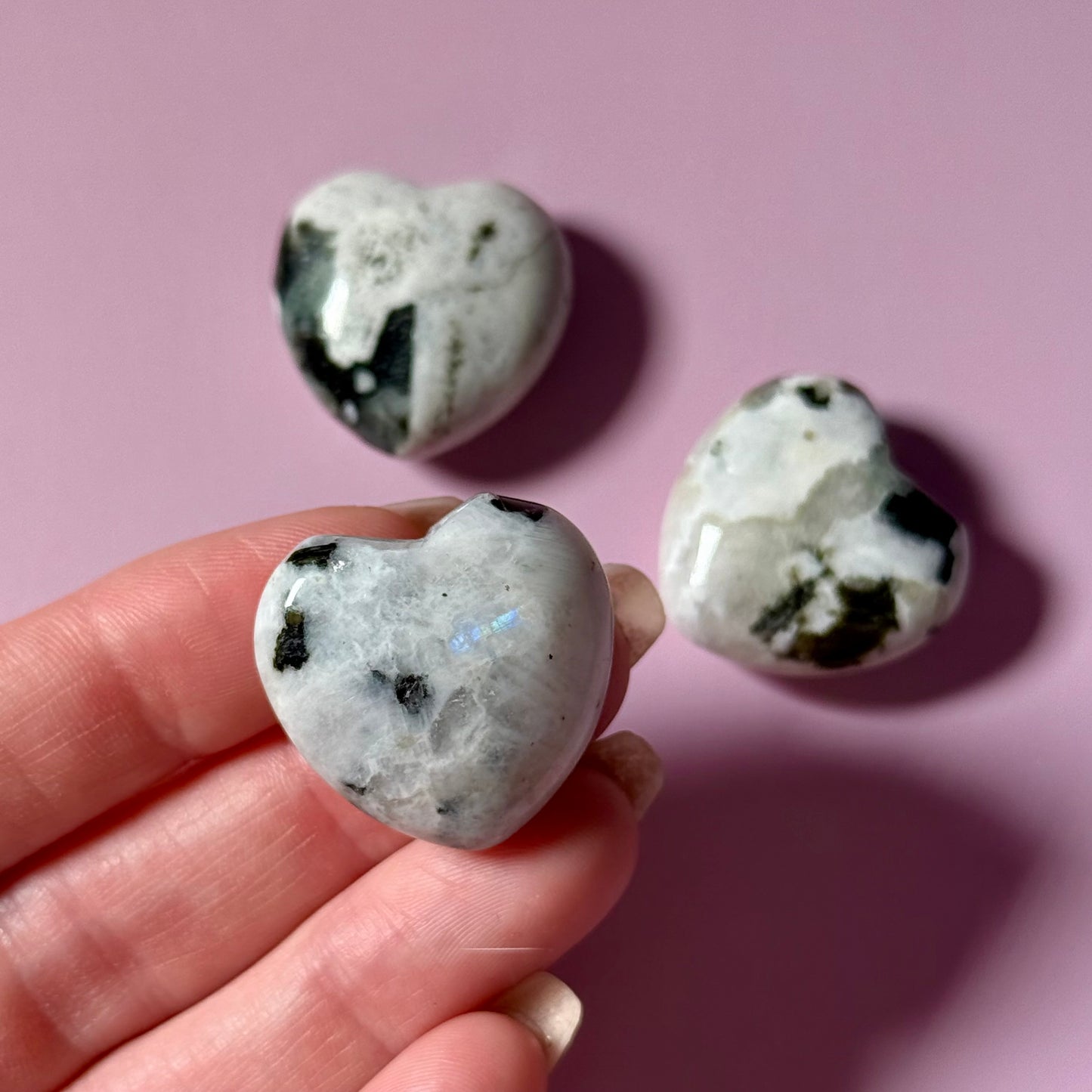 Moonstone Puffy Heart