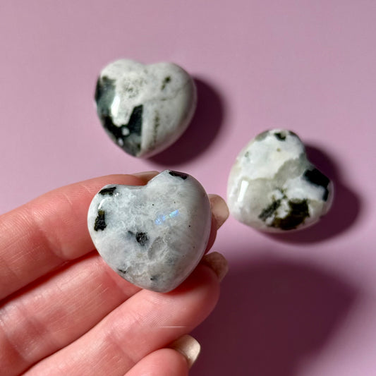 Moonstone Puffy Heart