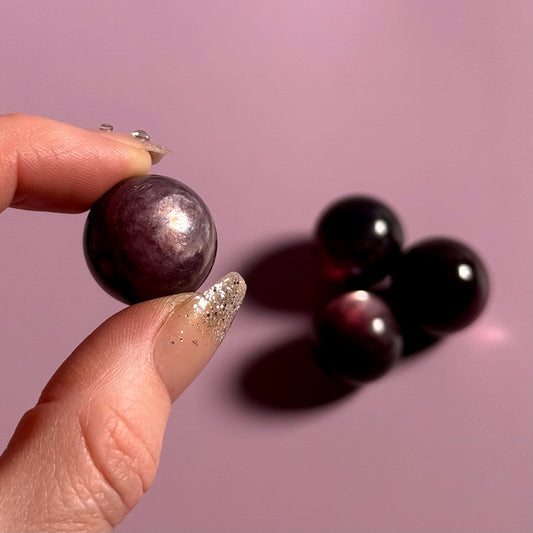 Lepidolite Purple Mica Sphere