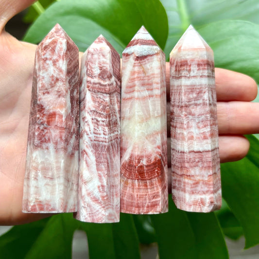 Rhodochrosite Natural Crystal Tower