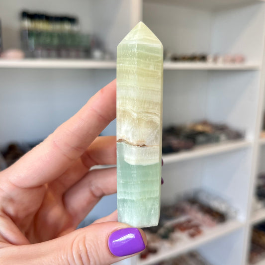 Pistachio Crystal Tower