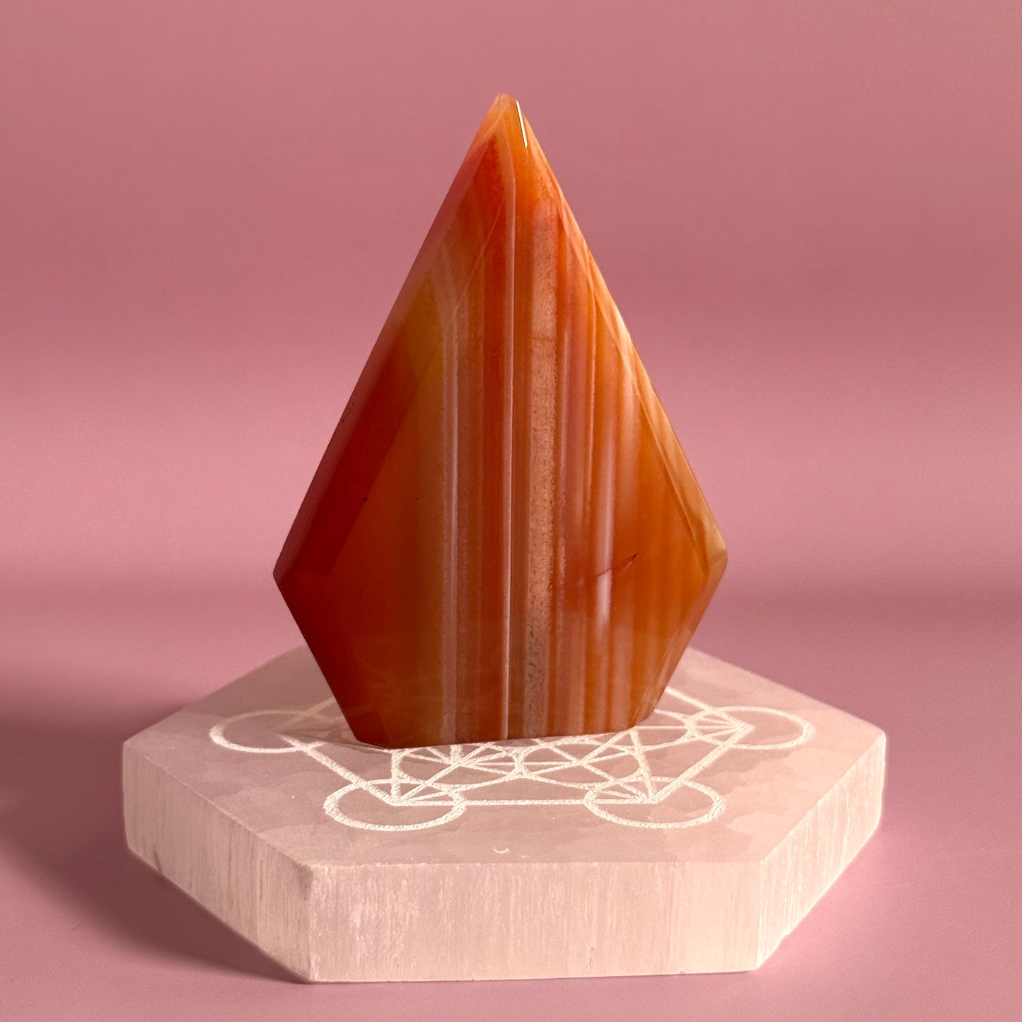 Carnelian Mixed Agate Arrow Head