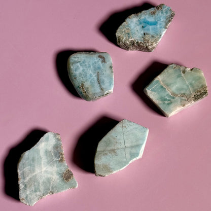 Small Larimar Slice