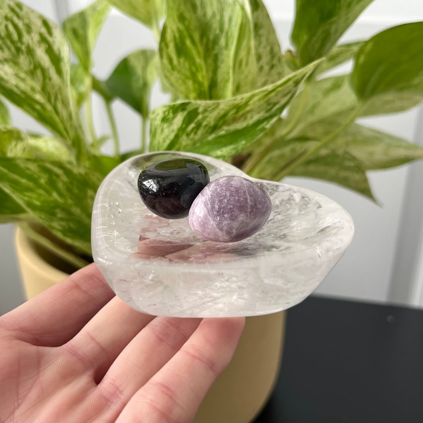Clear Quartz Heart Bowl