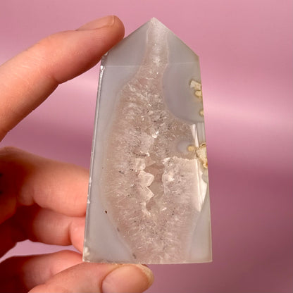 Druzy Agate Geode Tower