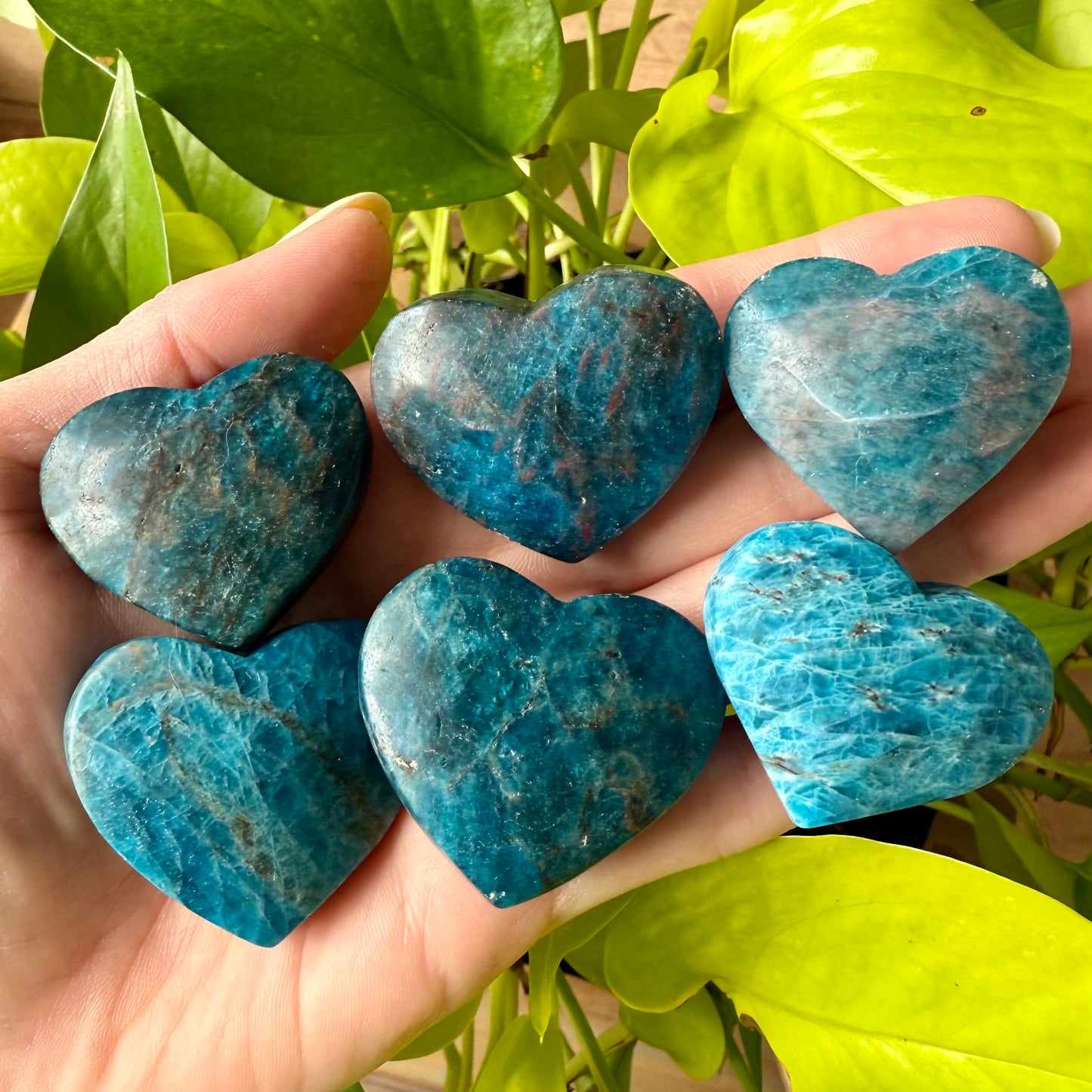 Blue Apatite Heart