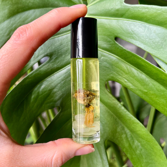 Green Aventurine All Natural Crystal Perfume Roller