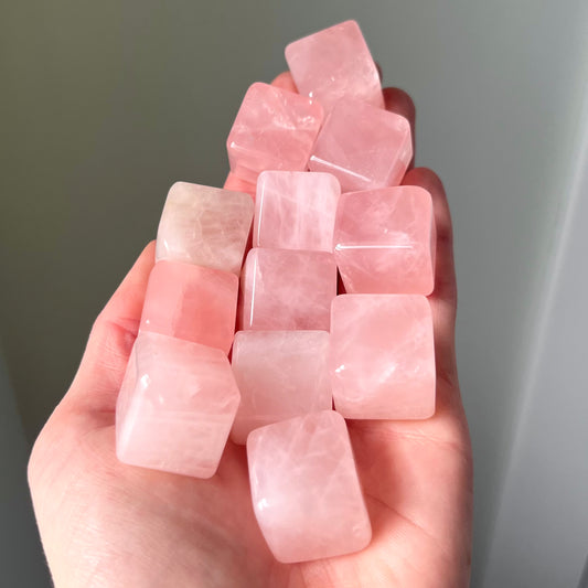 Rose Quartz Cube