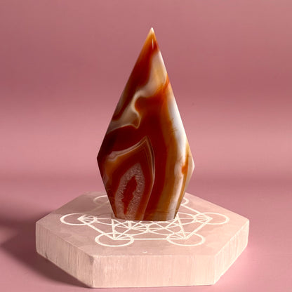 Carnelian Mixed Agate Arrow Head