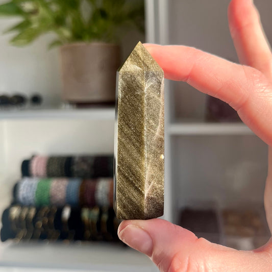 Gold Sheen Obsidian Tower
