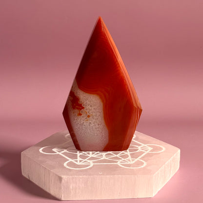 Carnelian Mixed Agate Arrow Head