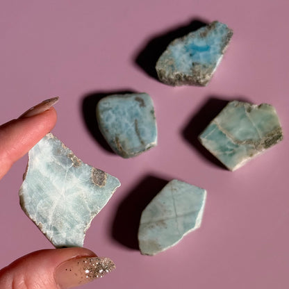 Small Larimar Slice