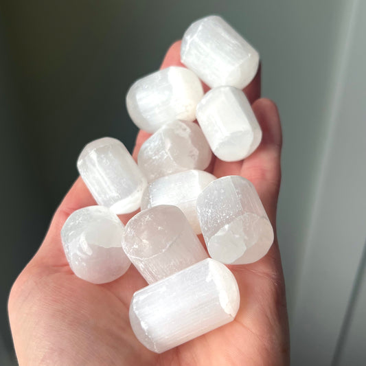 Selenite Satin Spar Natural Crystal Tumble