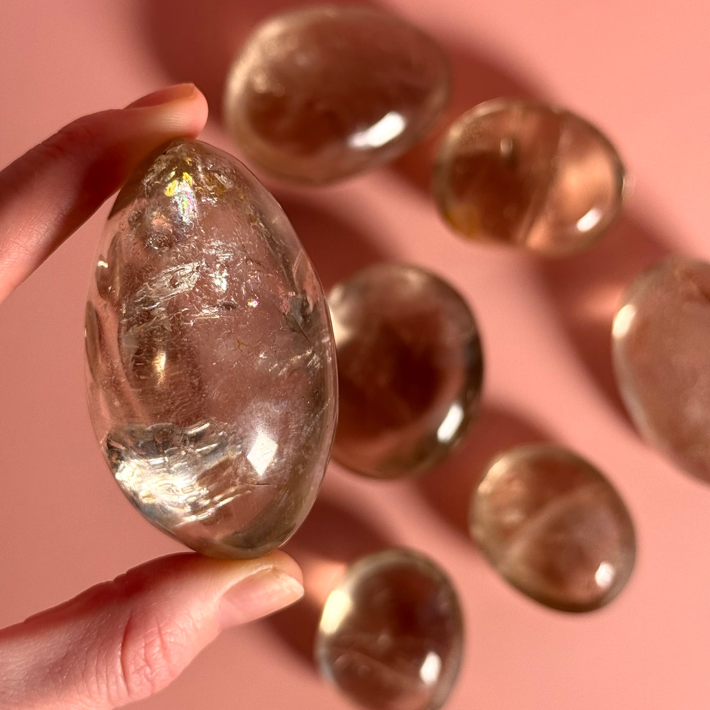 Smoky Quartz Palm Stone