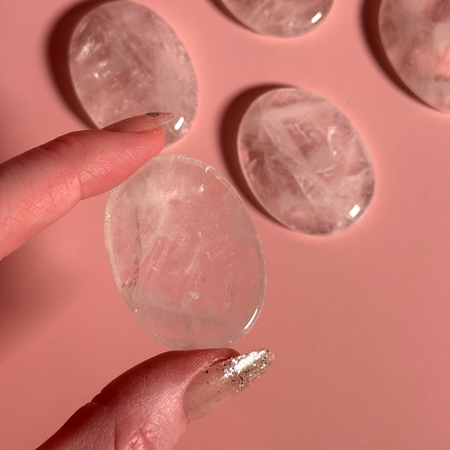 Clear Quartz Worry Stone