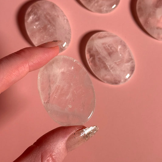Clear Quartz Worry Stone