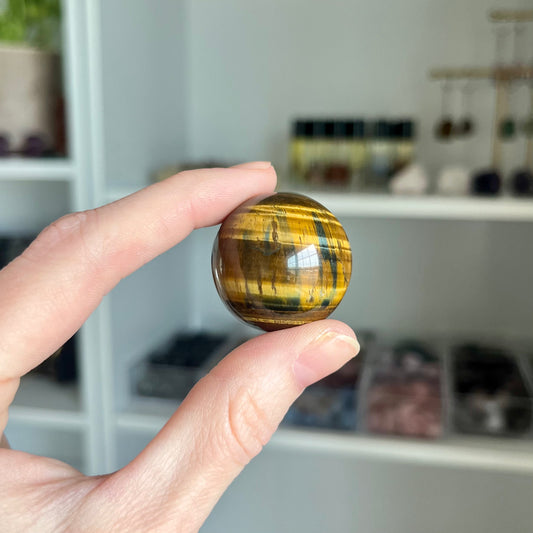 Tiger Eye Small Sphere Natural Crystal
