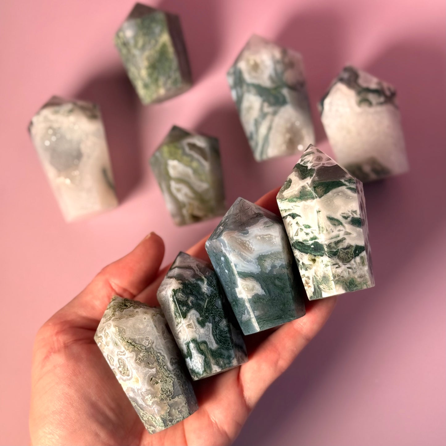 Moss Agate Cupcake