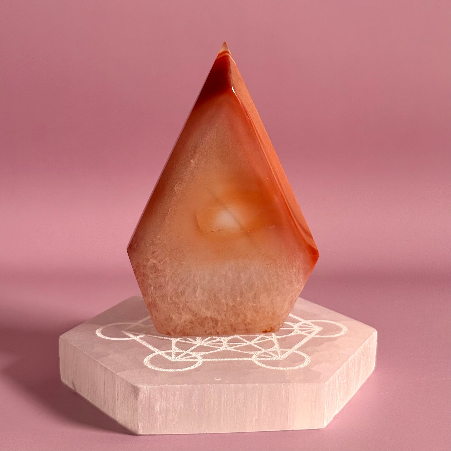 Carnelian Mixed Agate Arrow Head