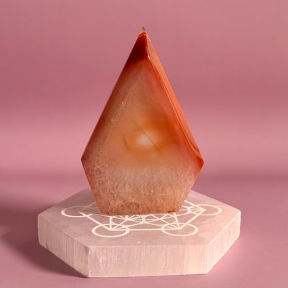 Carnelian Mixed Agate Arrow Head