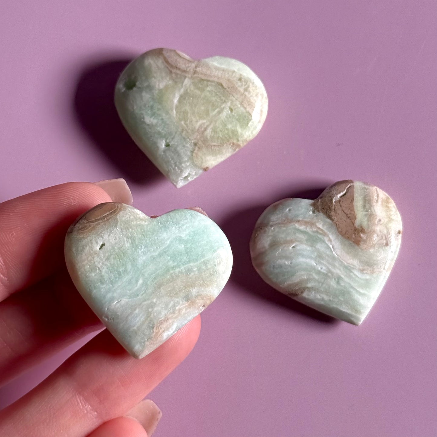 Caribbean Calcite Heart