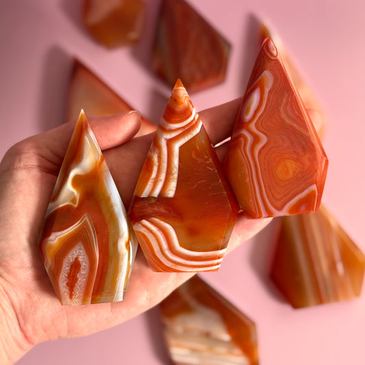 Carnelian Mixed Agate Arrow Head