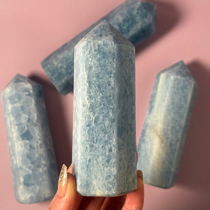 Blue Calcite Tower