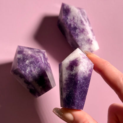 Lepidolite Cupcake Tower