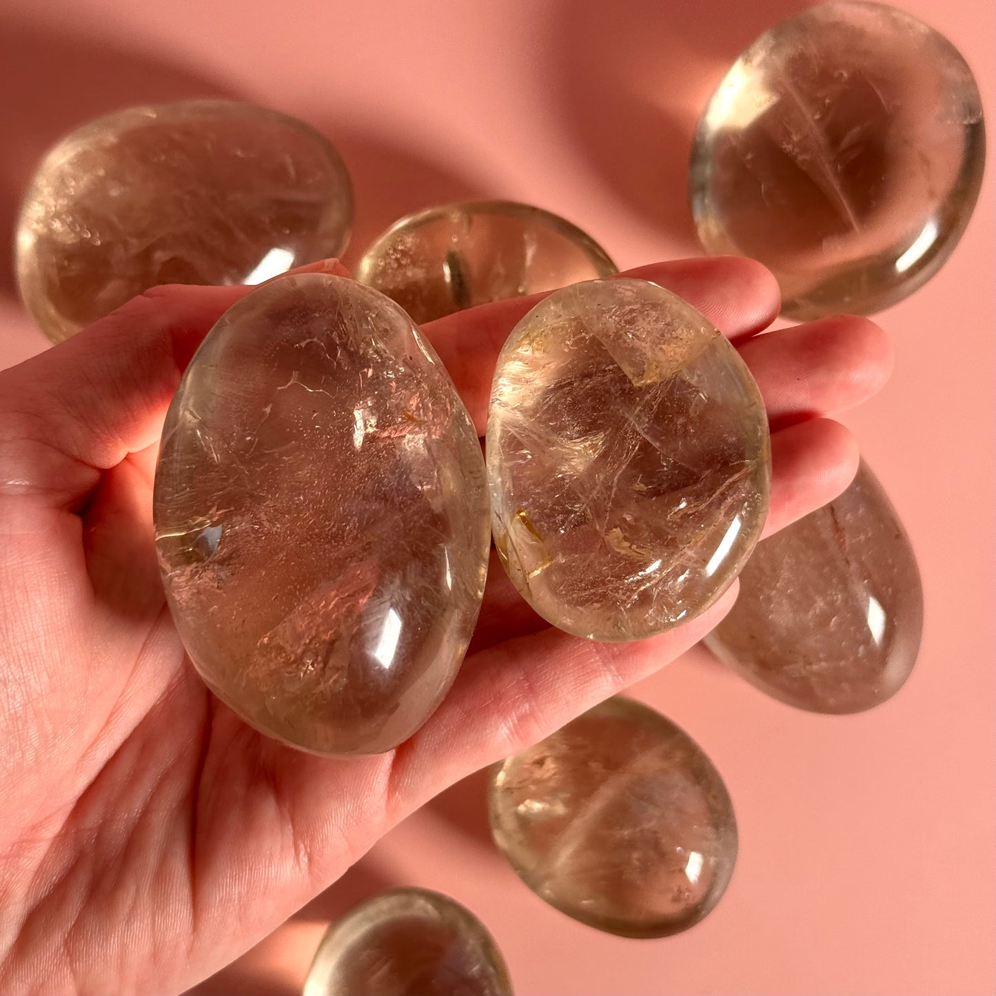 Smoky Quartz Palm Stone