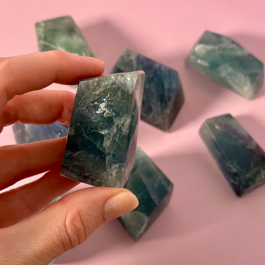 Blue & Green Fluorite Gushers