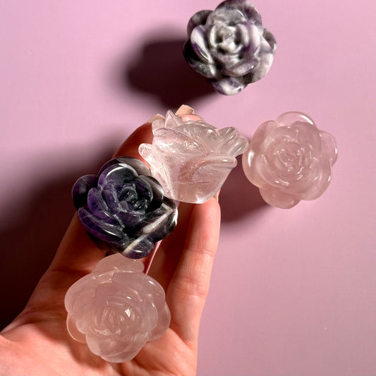Crystal Rose Carving