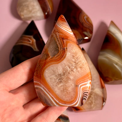 Red/Black Agate Mixed Quartz Arrow Head