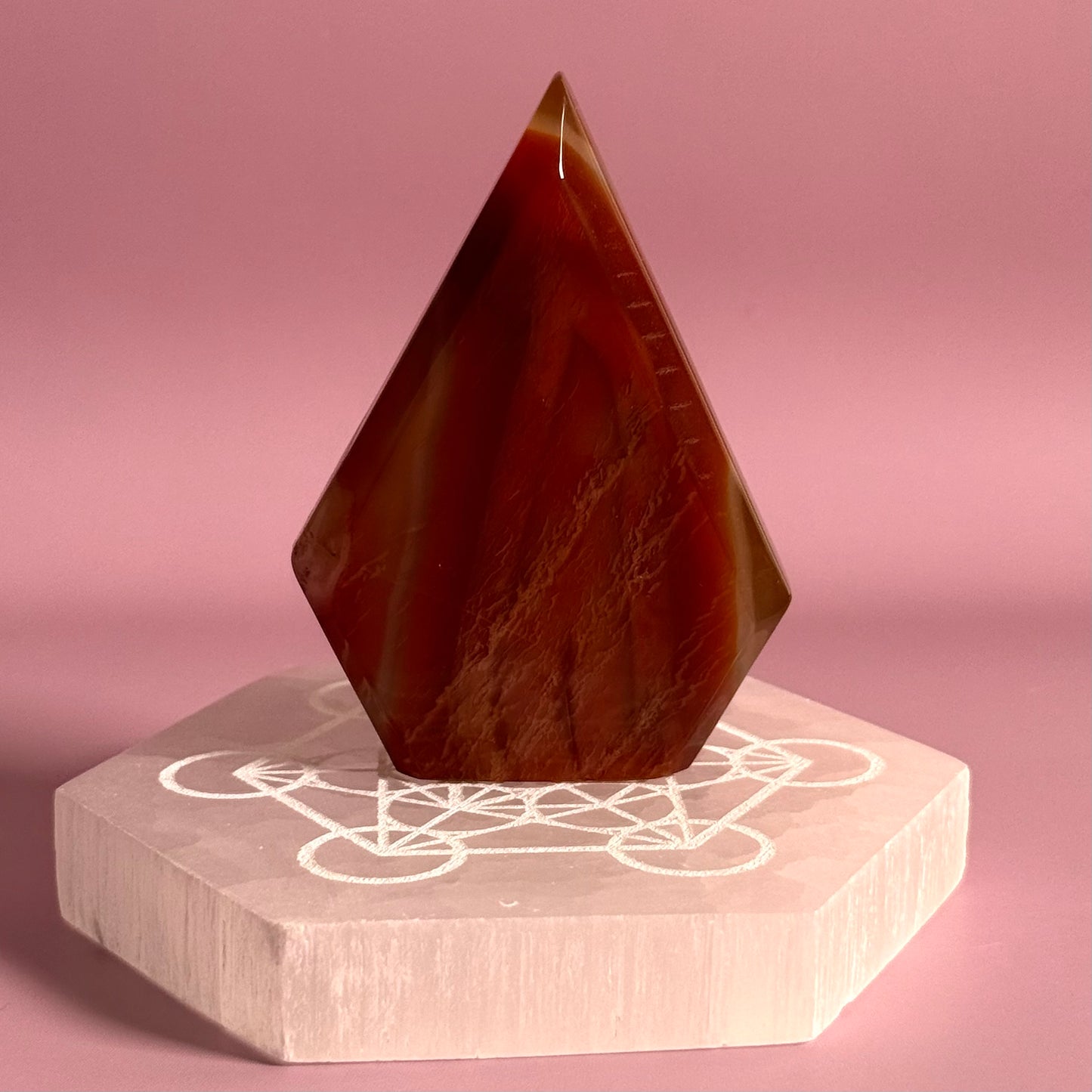Carnelian Mixed Agate Arrow Head