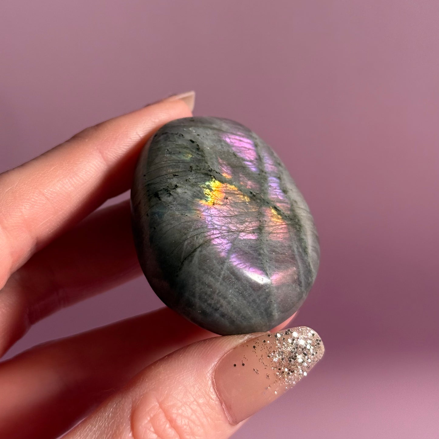Labradorite Palm Stone