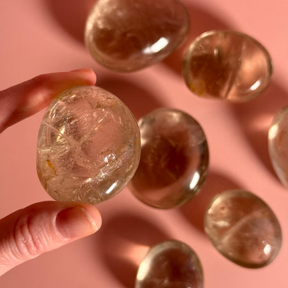 Smoky Quartz Palm Stone